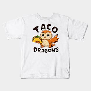 Taco Dragon's | Taco Lovers Funny Kids T-Shirt